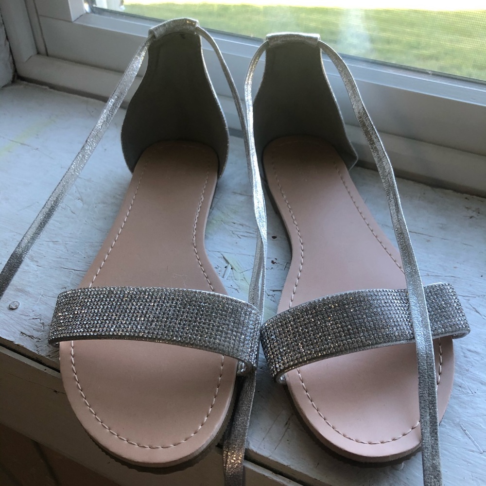 Silver sandals